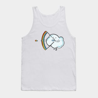 Cloud and a rainbow arrow of love Tank Top